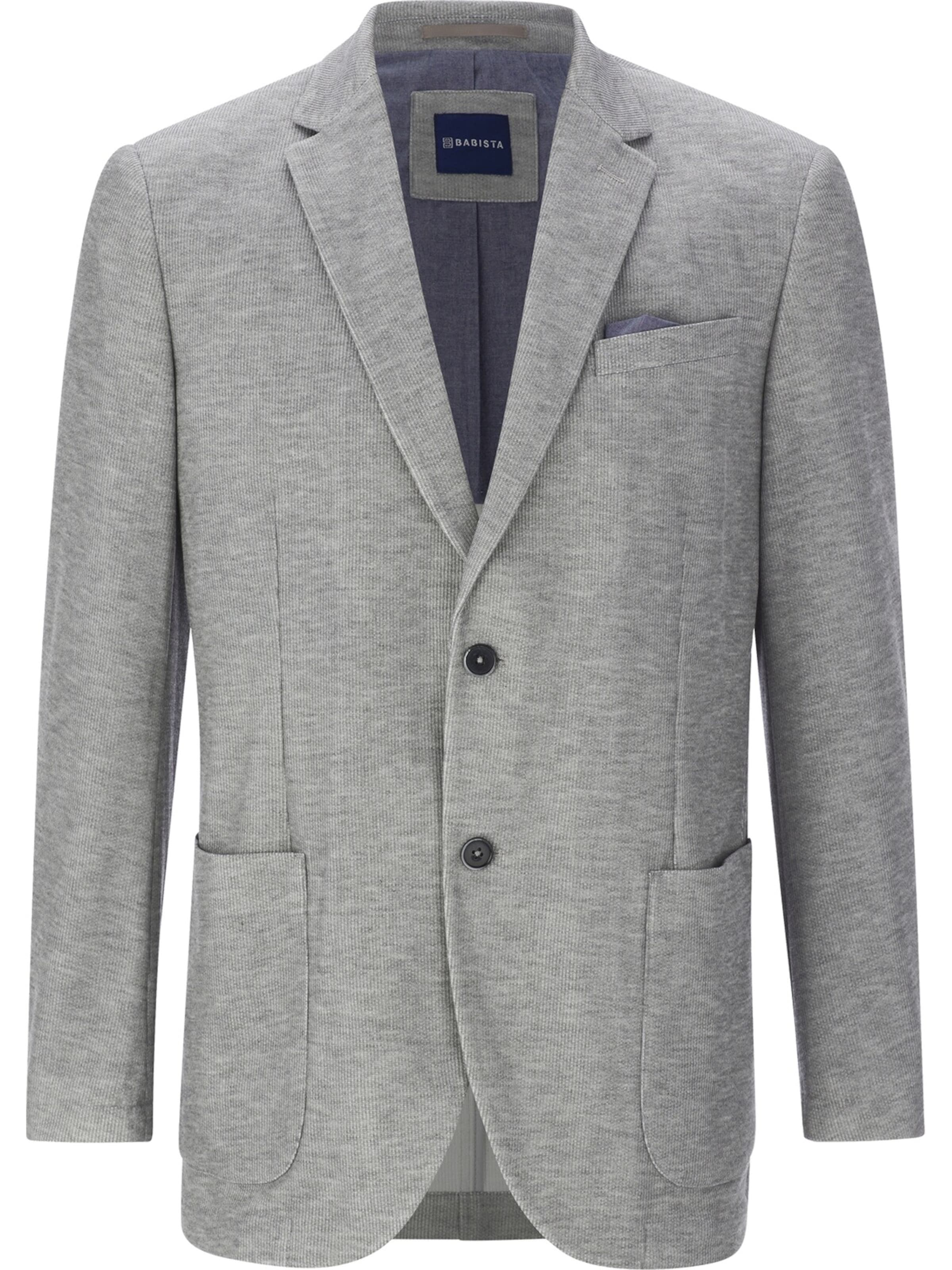 BABISTA Regular Fit Jersey-Sakko ' Eliano ' in Grau: Vorderseite