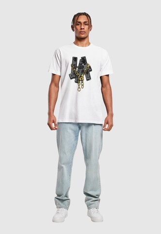 T-Shirt 'LA Chains' Mister Tee en blanc