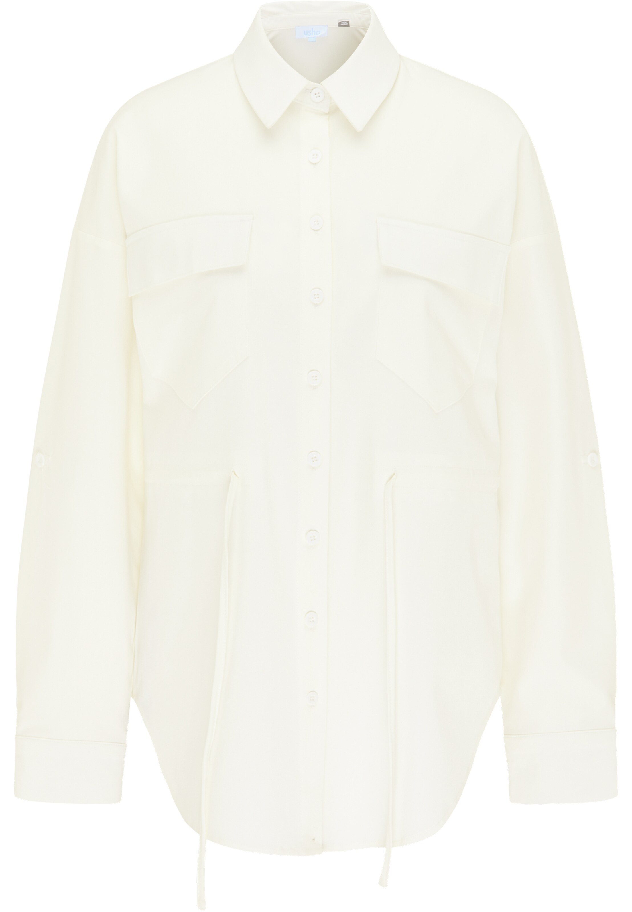 usha BLUE LABEL Μπλούζα σε λευκό: μπροστά