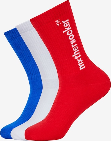 Mxthersocker Socks 'ESSENTIAL - THE ESSENTIAL MXTHERSOCKER' in Blue: front