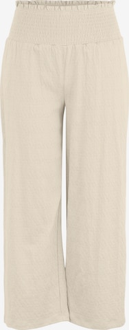 Pantalon 'LEAFY' PIECES en beige : devant