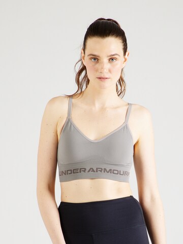 UNDER ARMOUR Bustier Sport bh in Grijs: voorkant