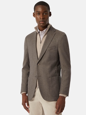 Coupe regular Veste de costume Boggi Milano en gris : devant