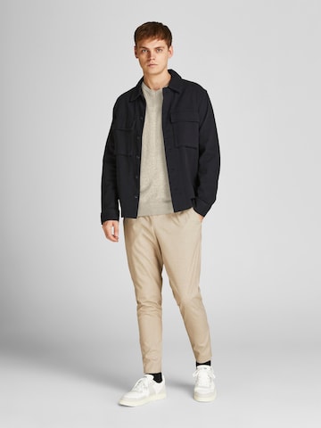 JACK & JONES - Pullover 'Emil' em cinzento