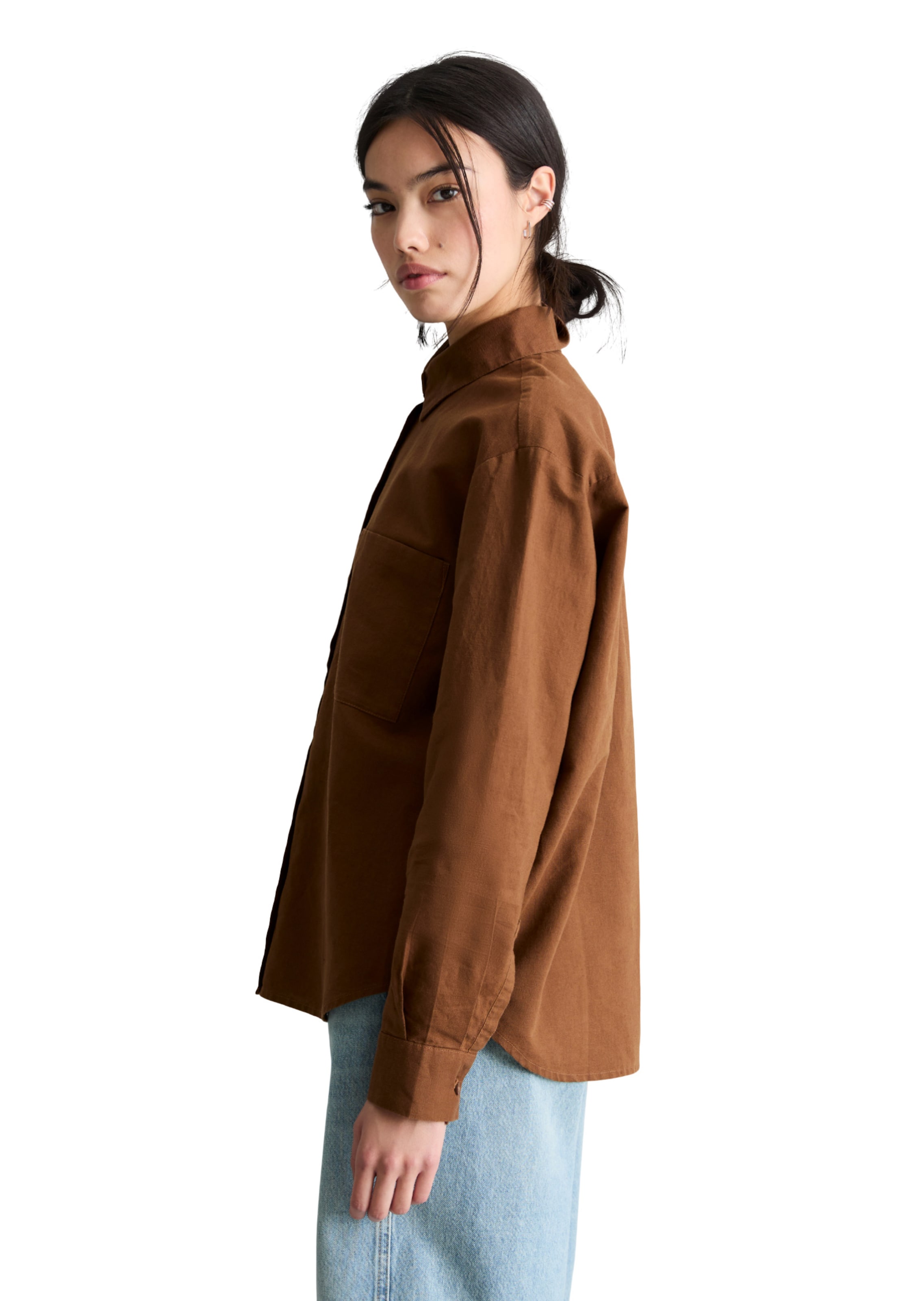 Marc O'Polo DENIM Bluse in Braun