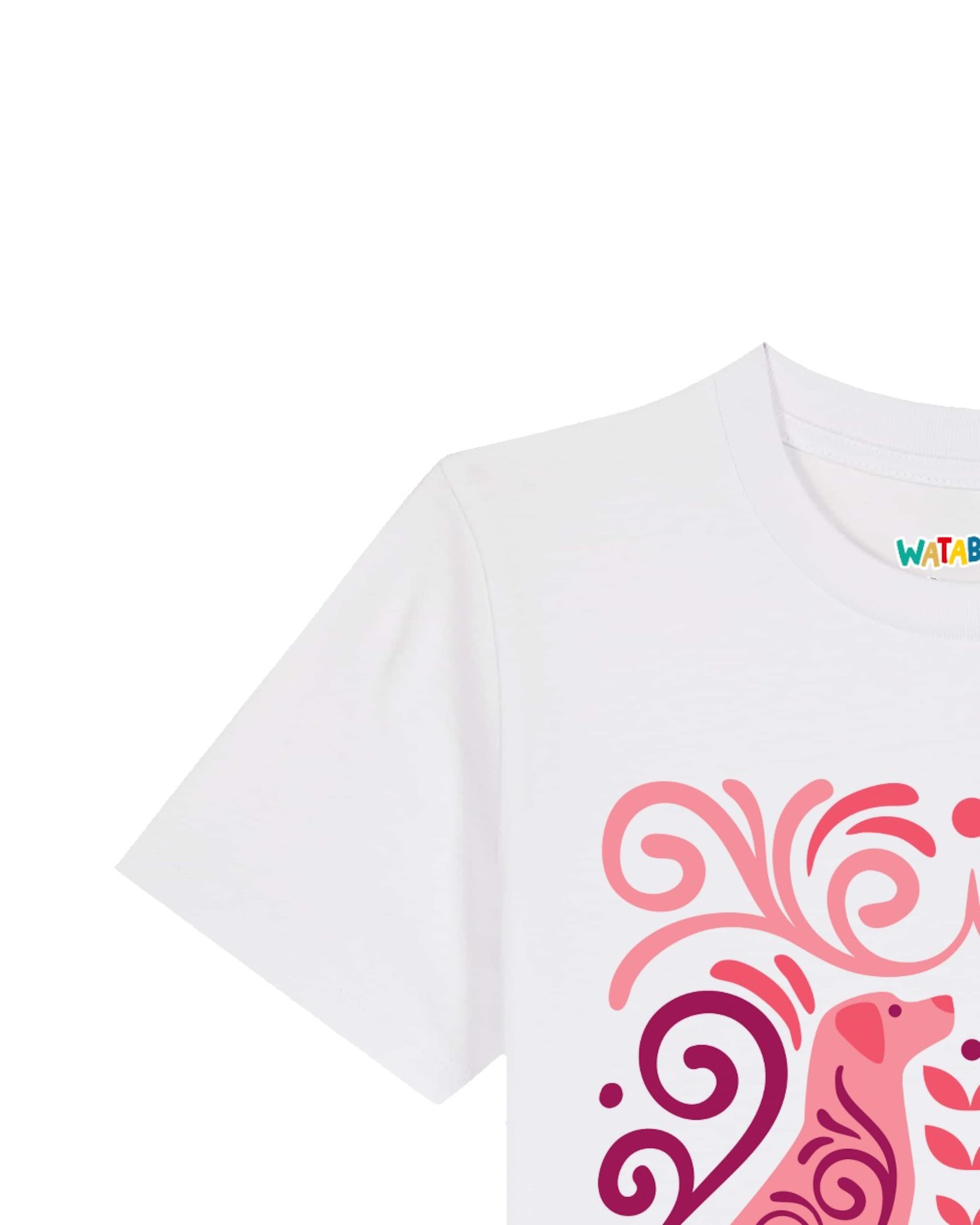 T-Shirt 'Hundeliebe' watabout.kids en blanc