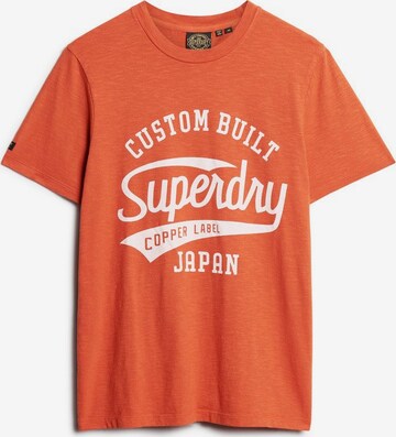 T-Shirt 'Copper Label' Superdry en orange : devant