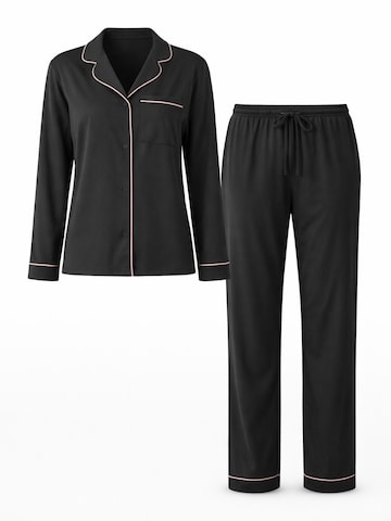 LEAFLETIC Pyjamas 'Leafletic Women’s Nightwear Long set' i sort: forside