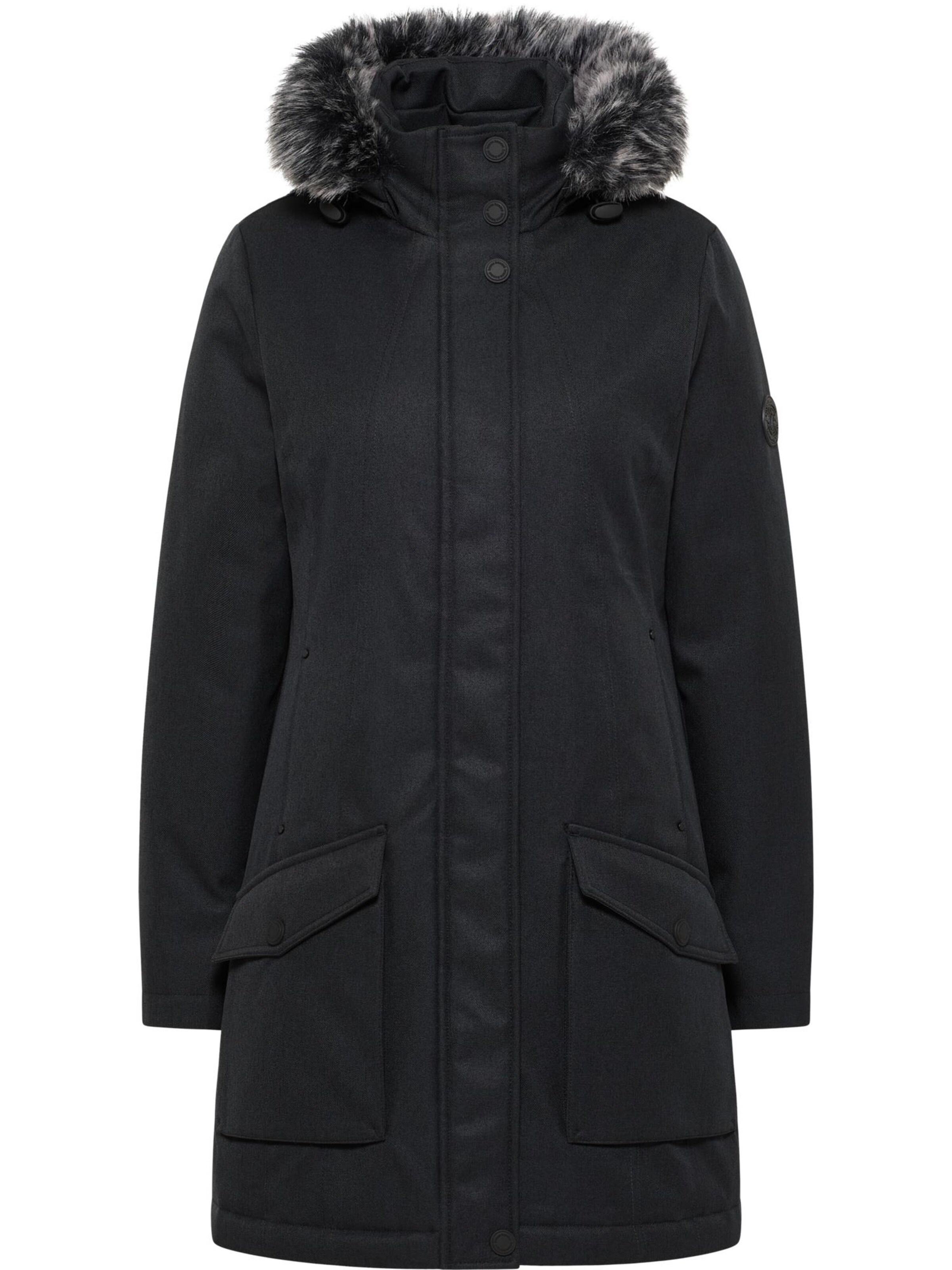 Bruno Banani Winterjas 'CHANEY' in Zwart: voorkant