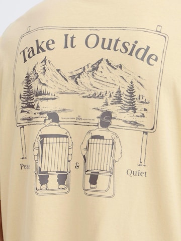 !Solid Rundhalsshirt ' SDTalon ' mit Backprint in Gelb