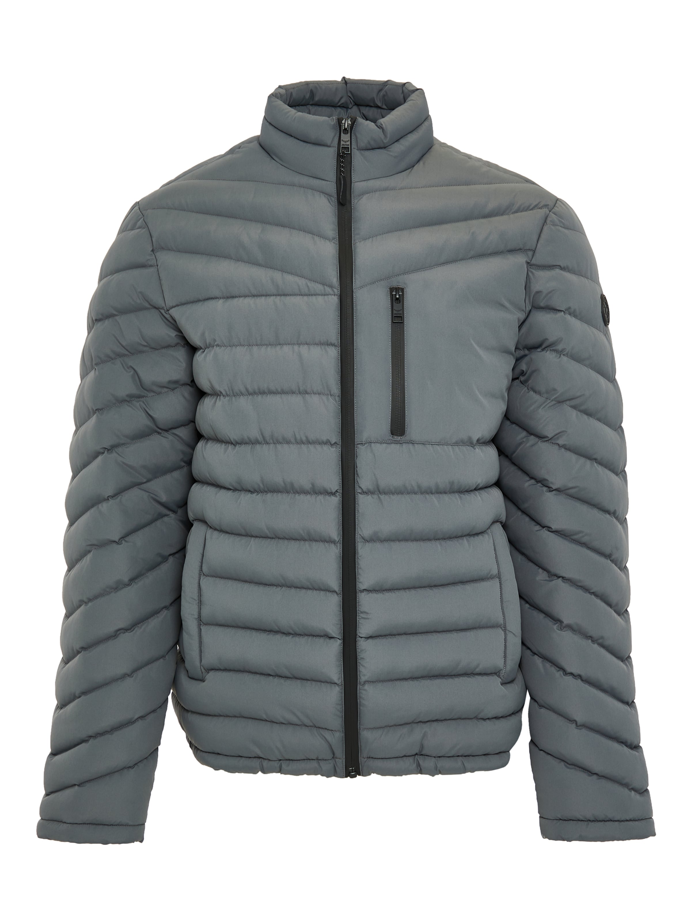Threadbare Jacke 'Craven' in Grau: Vorderseite