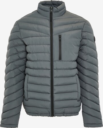 Threadbare Between-Season Jacket 'Craven' in Grey: front