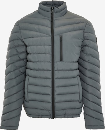 Threadbare Between-Season Jacket 'Craven' in Grey: front