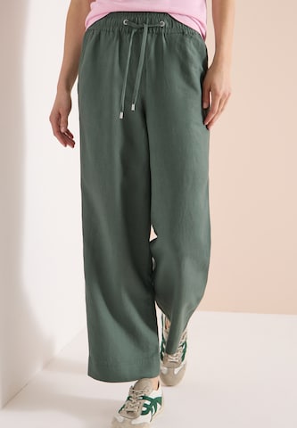 CECIL Loose fit Pants 'Neele' in Green: front