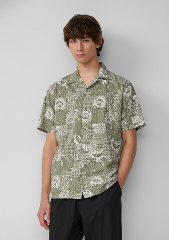Coupe regular Chemise QS en vert : devant
