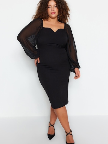 Trendyol Curve - Vestido en negro: frente