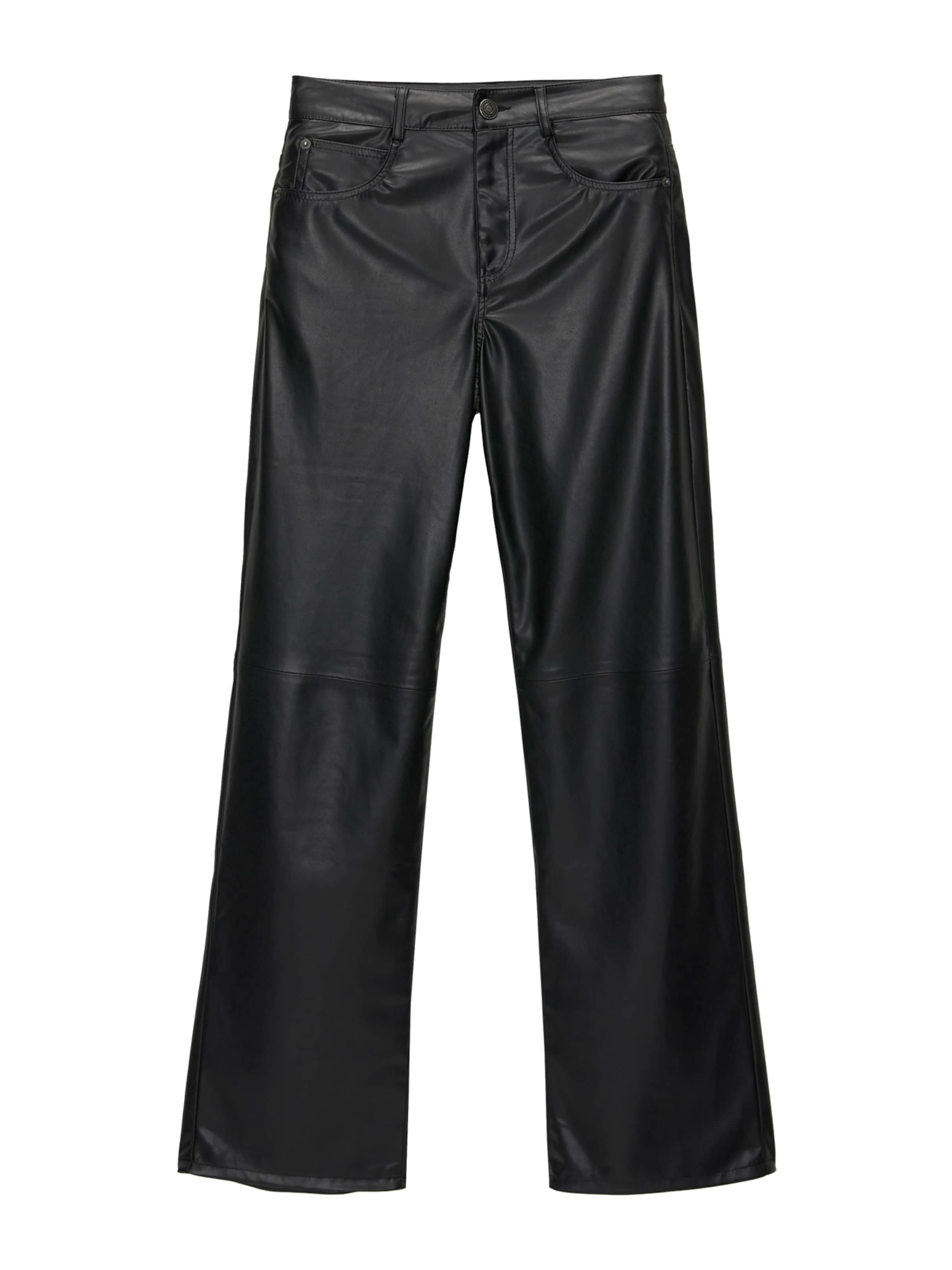 Pull&Bear Regular Hose in Schwarz: Vorderseite