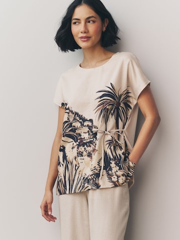 T-shirt Next en beige : devant