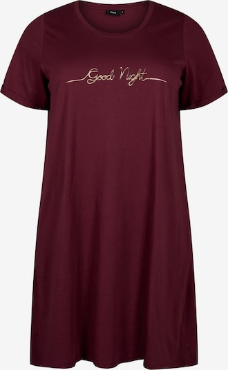 Camicia da notte 'MALLY' Zizzi di colore oro / rosso vino, Visualizzazione prodotti