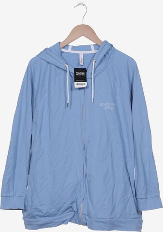 SHEEGO Sweatshirt & Zip-Up Hoodie in 6XL in Blue: front
