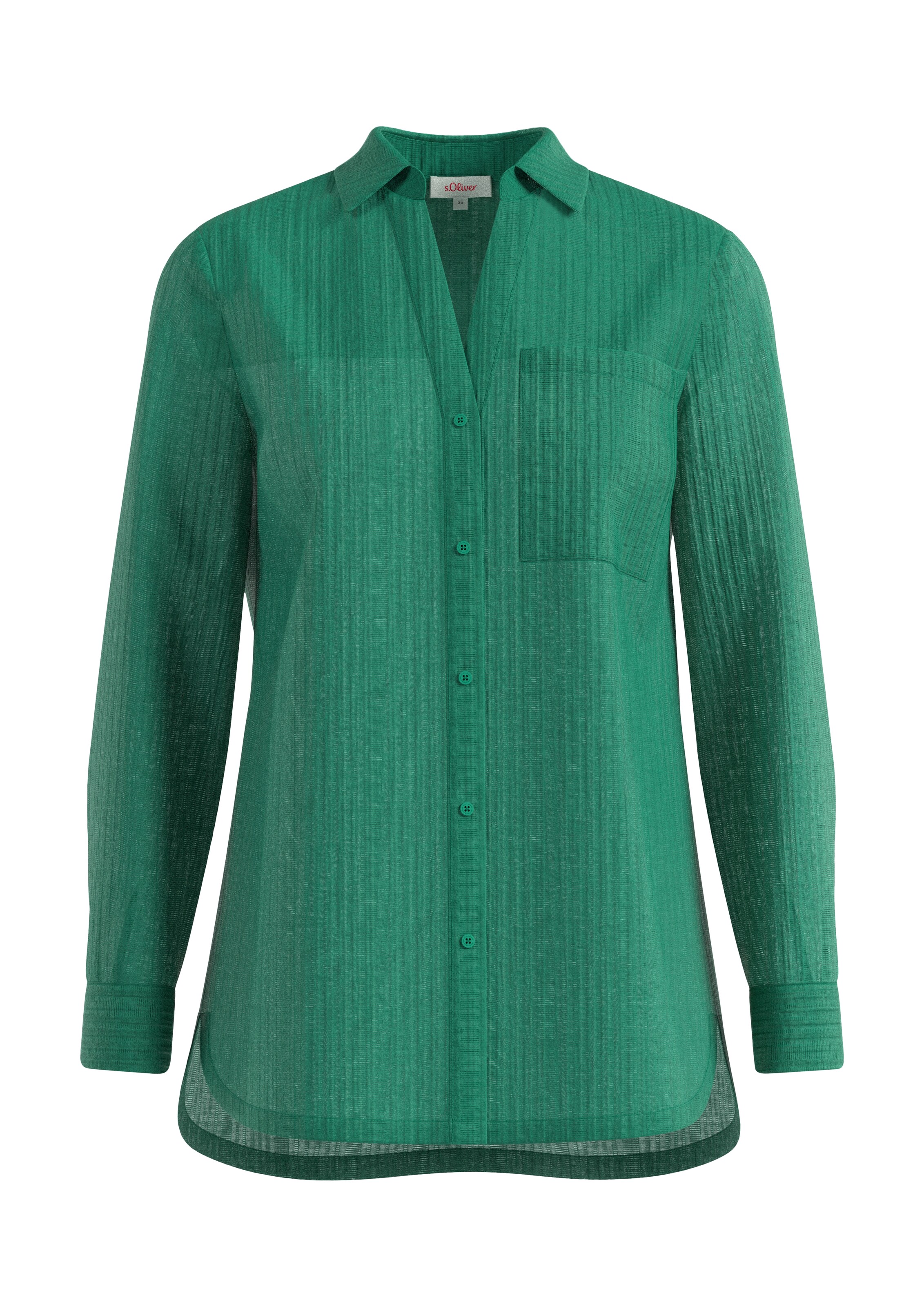Chemisier s.Oliver en vert : devant
