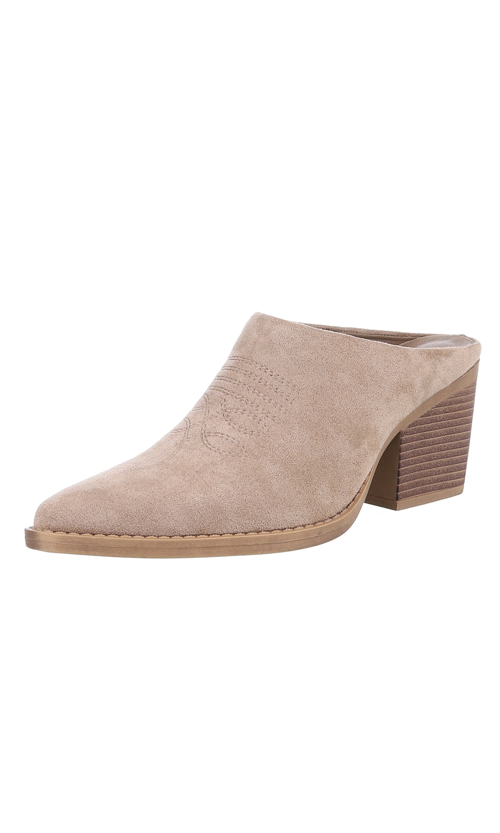 Ital-Design Pantolette in Braun: Vorderseite