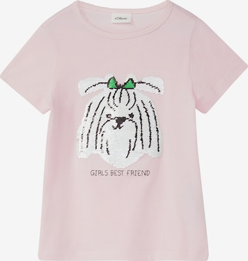 s.Oliver Shirt in Roze: voorkant