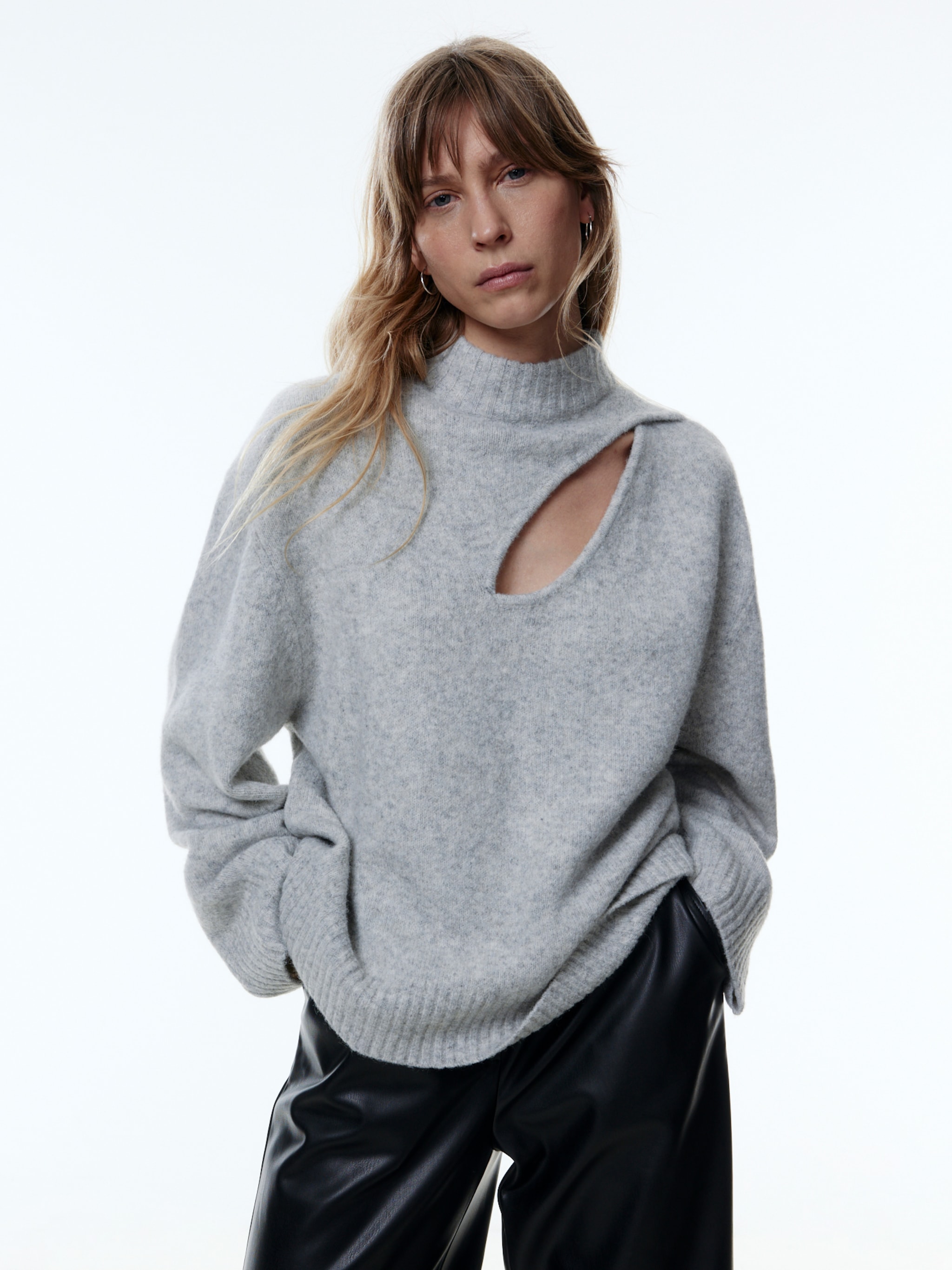 EDITED Producten Trui 'Yuliana' Grijs gemêleerd