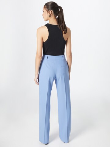 HUGO Wide Leg Hose 'Hulana' in Blau