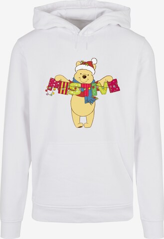 ABSOLUTE CULT Sweatshirt 'Winnie The Pooh - Festive' in White: front