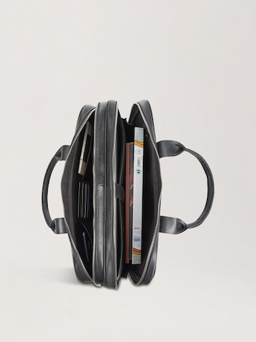 NEGOTIA Leather Laptoptasche 'Orden'‌‌ in Schwarz