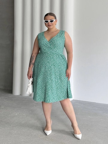 Stil Diva Jurk in Groen: voorkant