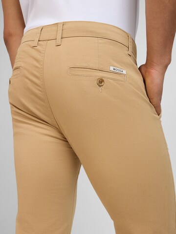 WOTEGA Slimfit Hose 'Glenn' in Beige