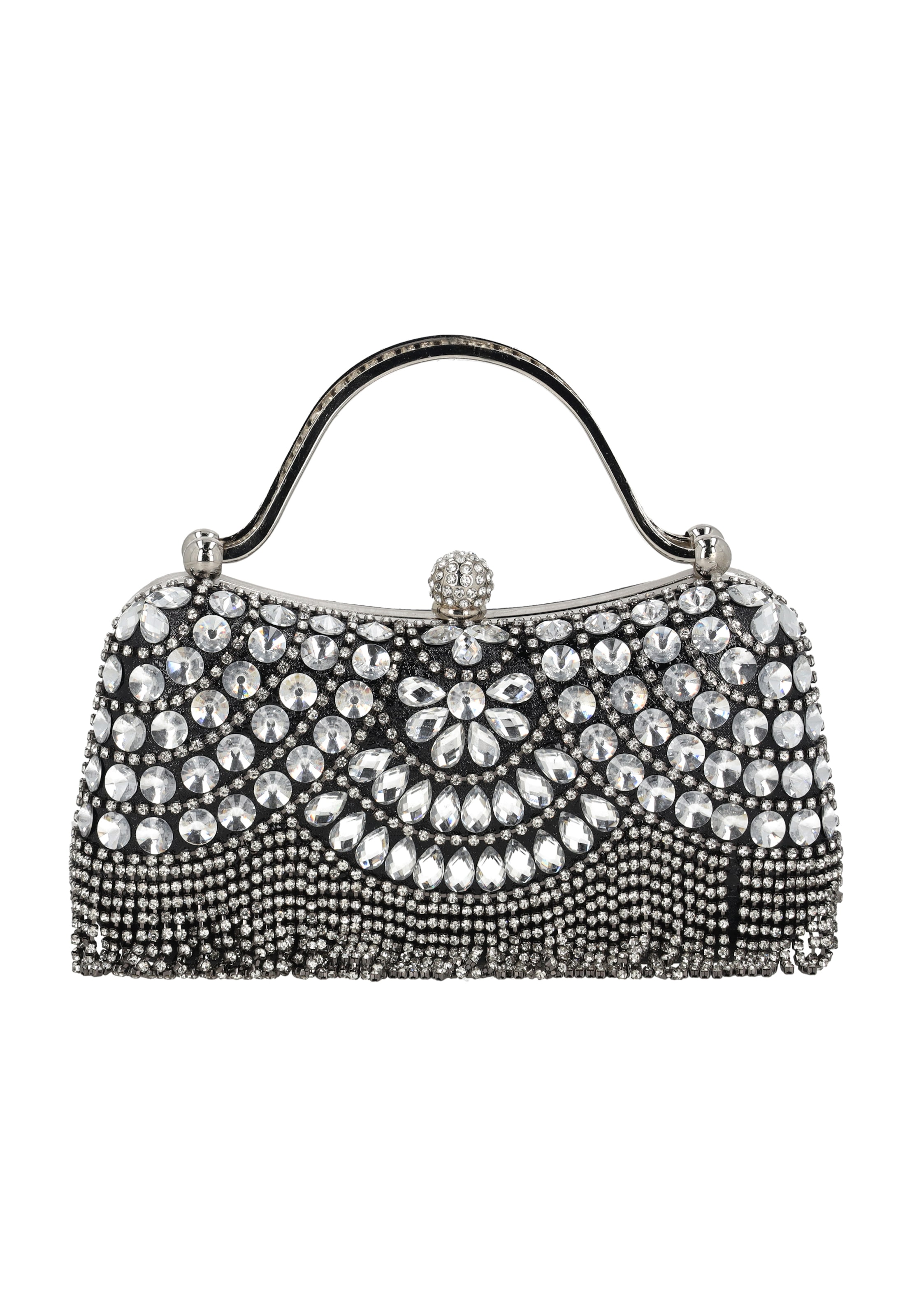 faina Clutch in Schwarz: Vorderseite