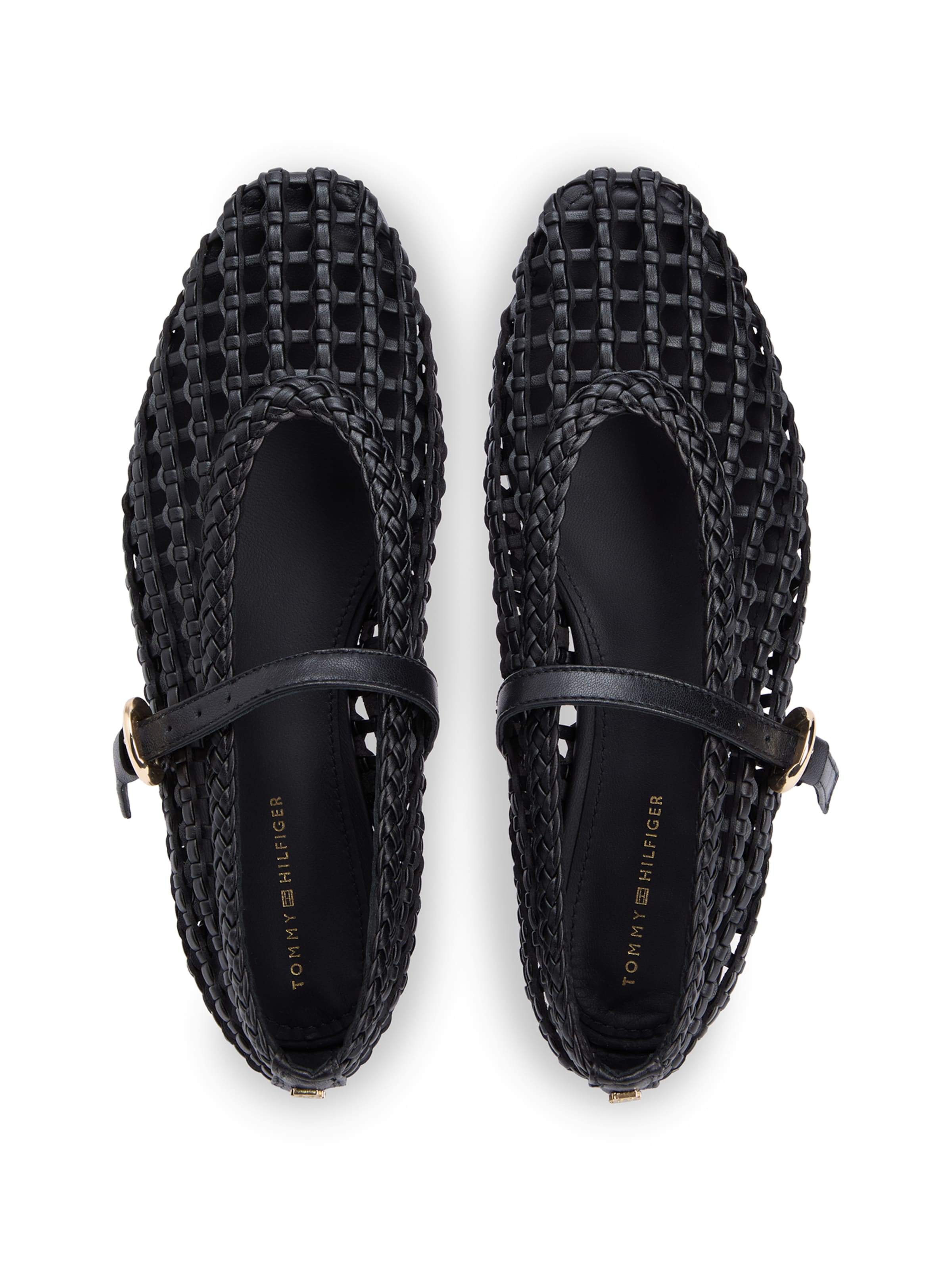 Ballerines à lanières TOMMY HILFIGER en noir