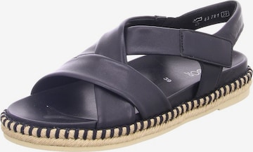 GABOR Strap sandal in Blue: front