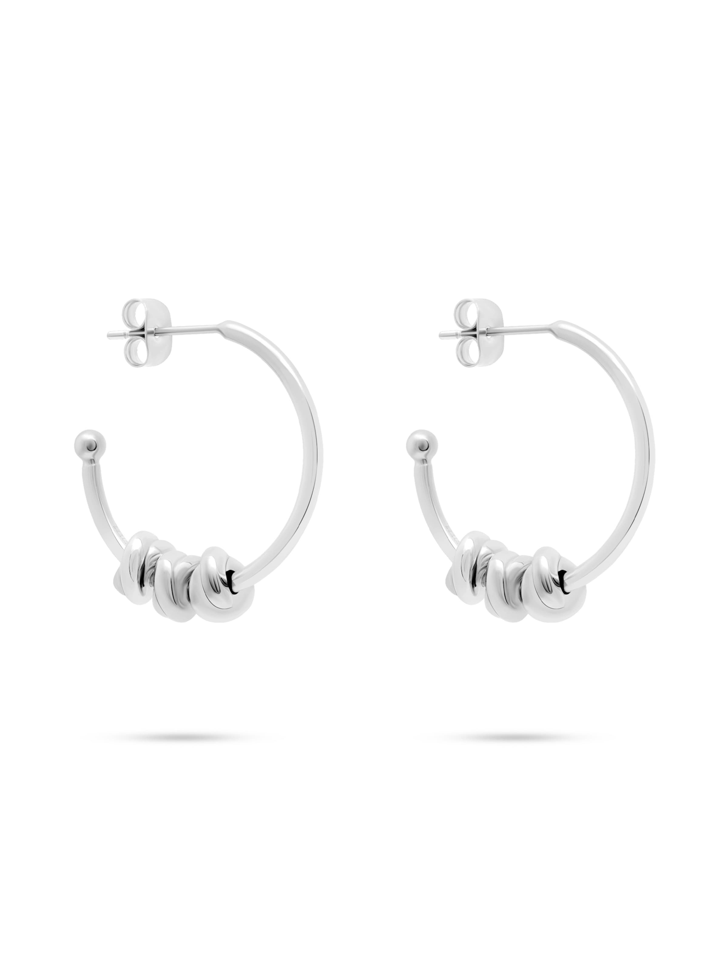 s.Oliver mit Knoten-Details in silber, Produktansicht