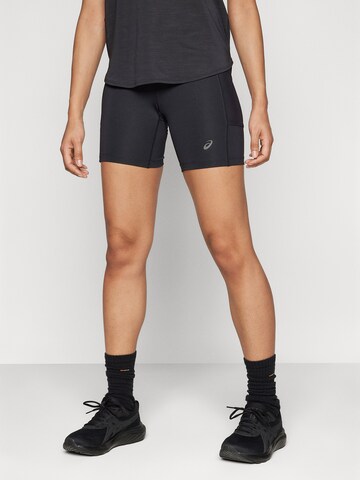 ASICS Skinny Sportbyxa 'FUJITRAIL ELITE SPRINTER' i svart: framsida