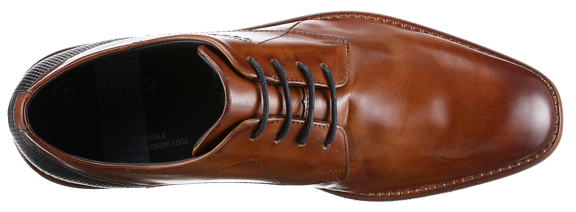 Scarpa stringata di bugatti in marrone