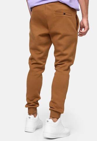 INDICODE JEANS Tapered Pants 'Alejandra' in Brown