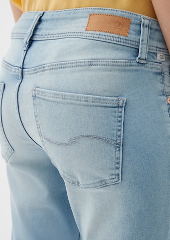 QS Slimfit Jeans i blå