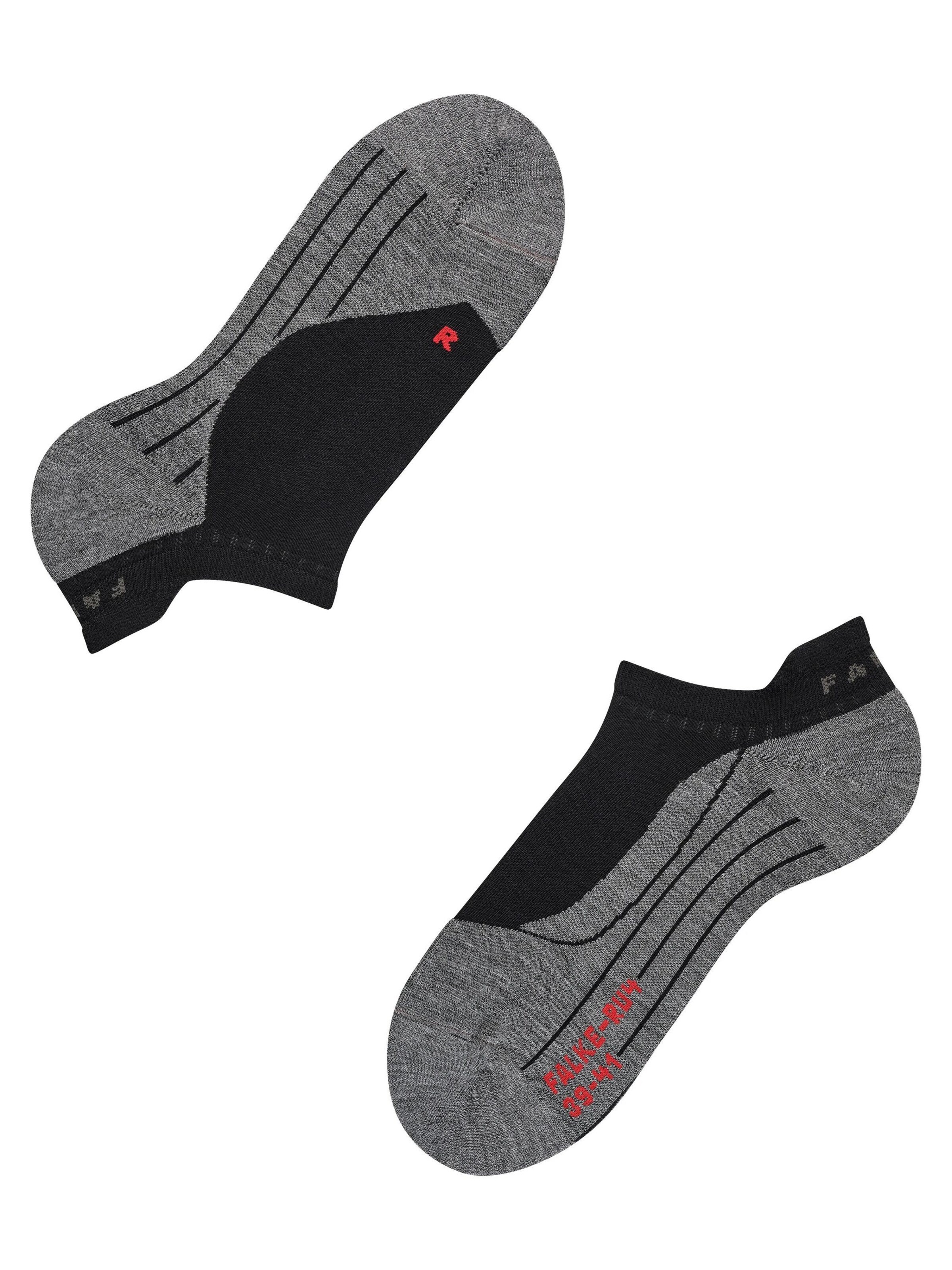 FALKE Athletic Socks 'RU4 Endurance Invisible' in Black