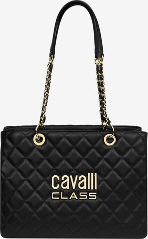 Borsa a spalla 'Perla' di Cavalli Class in nero: frontale