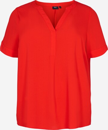 Zizzi Blouse 'Vanni' in Rood: voorkant