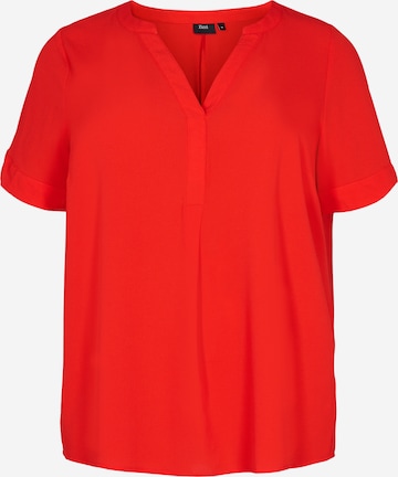 Zizzi Blouse 'Vanni' in Red: front