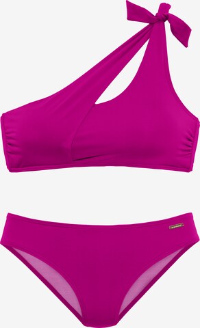 BRUNO BANANI Korzetová Bikiny – pink: přední strana