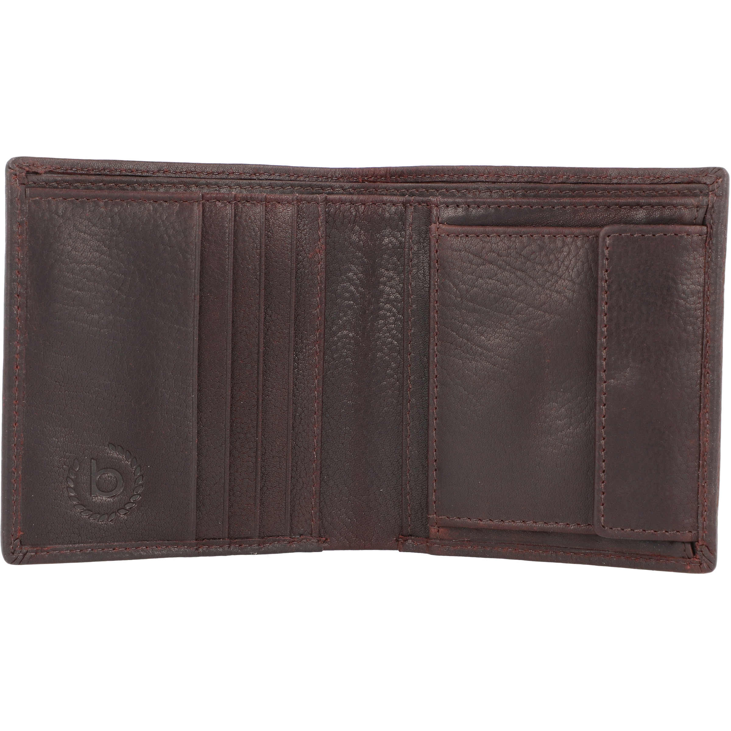 Porte-monnaies 'Woven' bugatti en marron