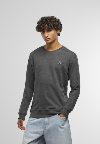 Sweat-shirt 'Anchor' Mister Tee en gris : devant