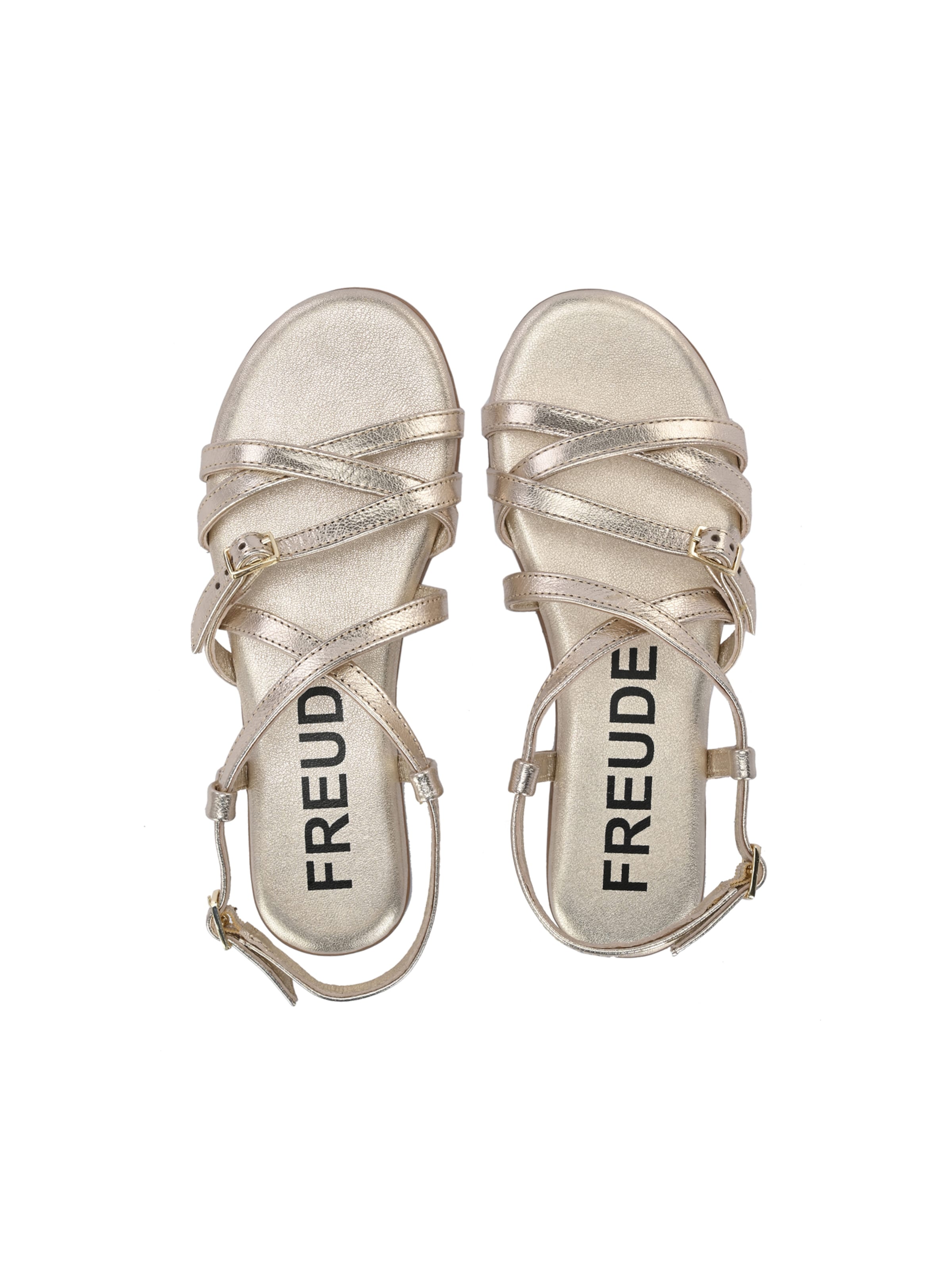 FREUDE Sandalen met riem 'Antares' in Goud