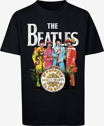 F4NT4STIC Shirt 'The Beatles Band' in Zwart: voorkant